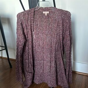 Purple Warm Cardigan